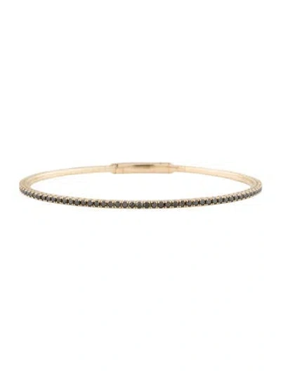 Pre-owned Bracelet 14k Diamond Flexi Bangle , 6.5" In Multi