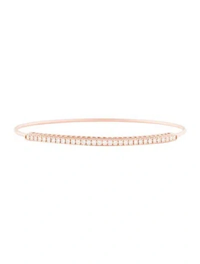 Pre-owned Bracelet 14k Diamond Flexible Bangle , 6.75" In Multi