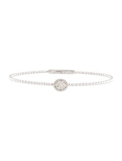 Pre-owned Bracelet 14k Diamond Flexible Bangle , 6.75" In Multi