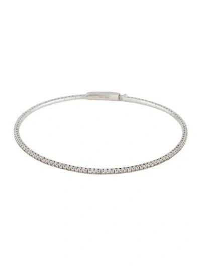 Pre-owned Bracelet 14k Diamond Flexible Bangle , 7.75" In Multi