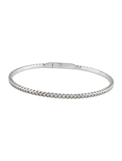 Pre-owned Bracelet 14k Diamond Flexible Link , 6.75" In Multi