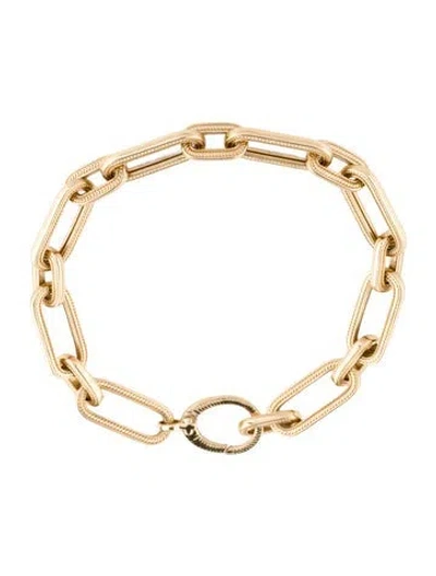 Pre-owned Bracelet 14k Diamond Link , 6.25" In Multi