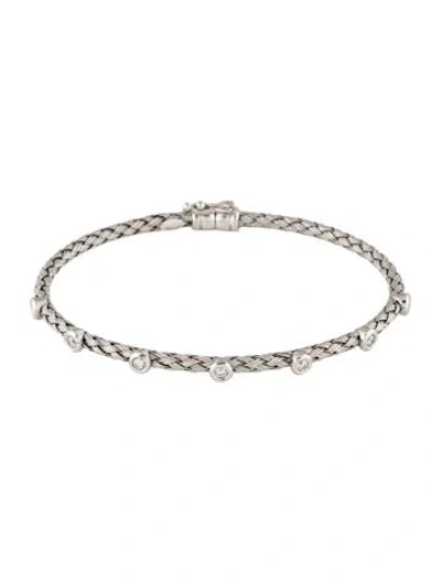 Pre-owned Bracelet 14k Diamond Link , 6.25" In Multi