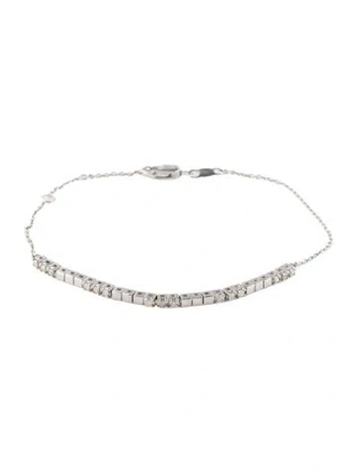 Pre-owned Bracelet 14k Diamond Link , 6.75" In Multi