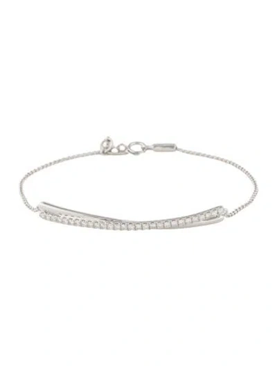 Pre-owned Bracelet 14k Diamond Link , 6.75" In Multi
