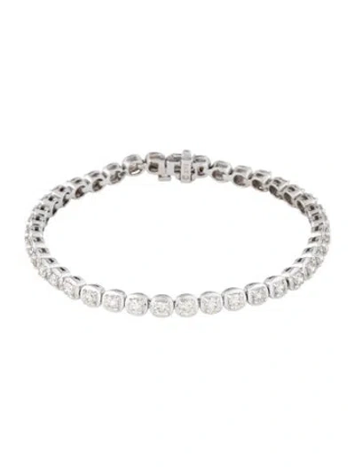 Pre-owned Bracelet 14k Diamond Link , 7" In Multi