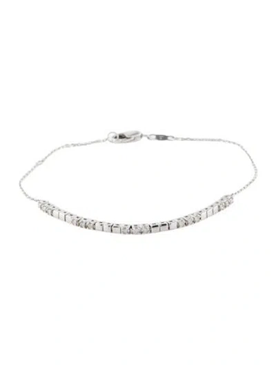 Pre-owned Bracelet 14k Diamond Link , 7" In Multi