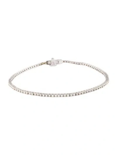 Pre-owned Bracelet 14k Diamond Link , 7" In Multi