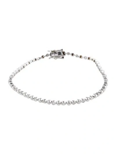 Pre-owned Bracelet 14k Diamond Link , 7.25" In Multi