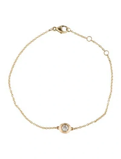 Pre-owned Bracelet 14k Diamond Link , 7.25" In Multi