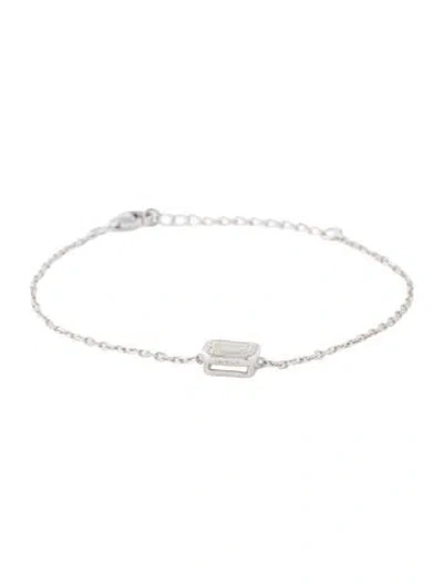 Pre-owned Bracelet 14k Diamond Single Station , 6.75" In Multi
