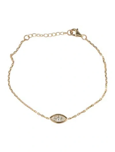 Pre-owned Bracelet 14k Diamond Single Station , 7" In Multi