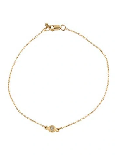 Pre-owned Bracelet 14k Diamond Station , 6.5" In Multi