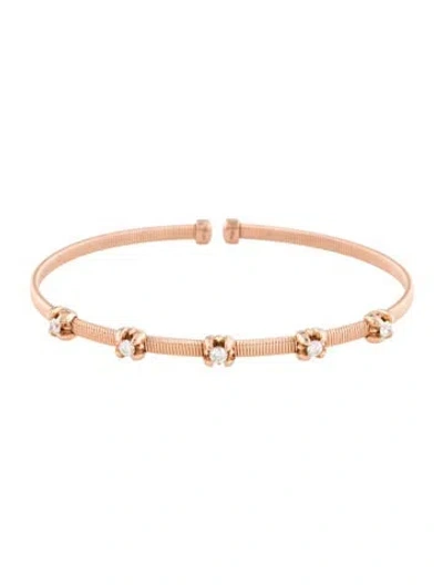 Pre-owned Bracelet 14k Diamond Station , 6.75" In Multi