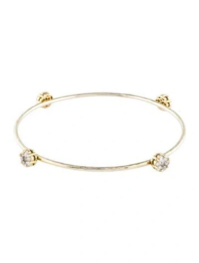 Pre-owned Bracelet 14k Diamond Station , 7.25", 7.25" In Multi