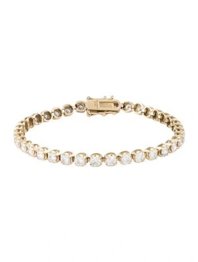 Pre-owned Bracelet 14k Diamond Tennis , 6.75" In Multi