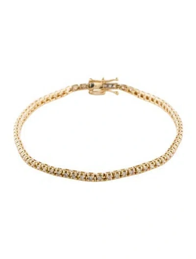 Pre-owned Bracelet 14k Diamond Tennis , 7" In Multi