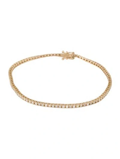 Pre-owned Bracelet 14k Diamond Tennis , 7" In Multi