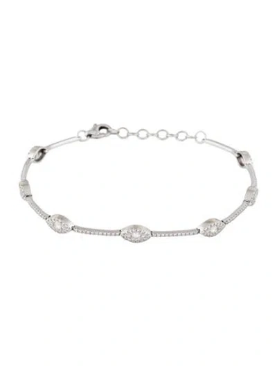 Pre-owned Bracelet 14k Diamond Tennis , 7" In Multi