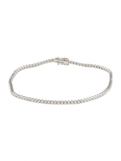 Pre-owned Bracelet 14k Diamond Tennis , 7.25" In Multi