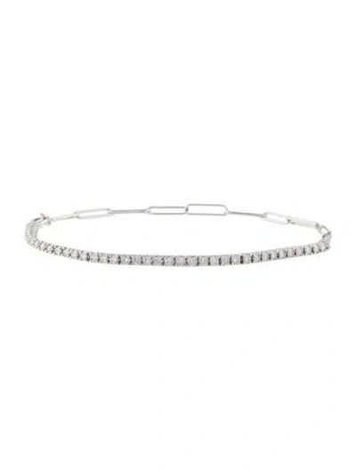 Pre-owned Bracelet 14k Diamond Tennis , 7.25" In Multi