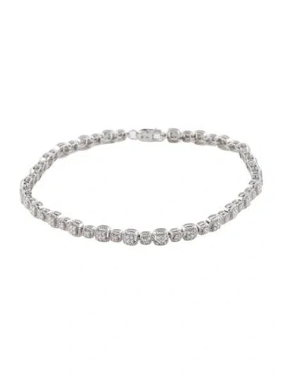 Pre-owned Bracelet 14k Diamond Tennis , 7.25" In Multi