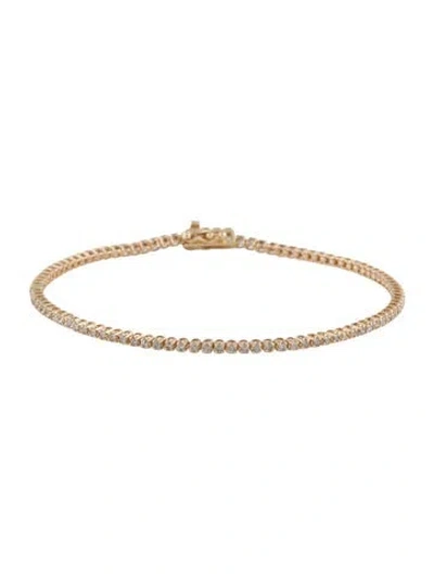 Pre-owned Bracelet 14k Diamond Tennis , 7.25" In Multi