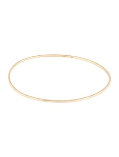 Pre-owned Bracelet 14k Engraved Bangle, 8" In Multi