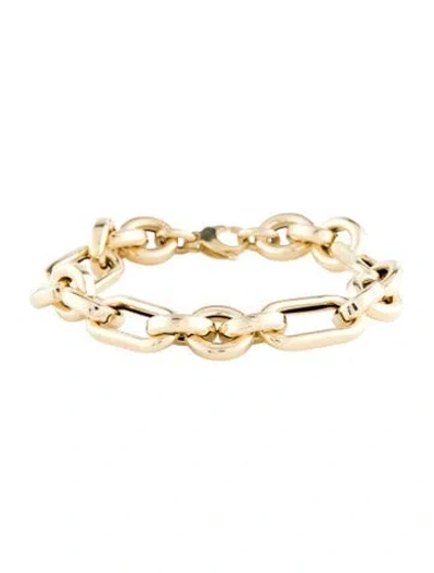 Pre-owned Bracelet 14k Figaro Chain Link , 7" In Multi
