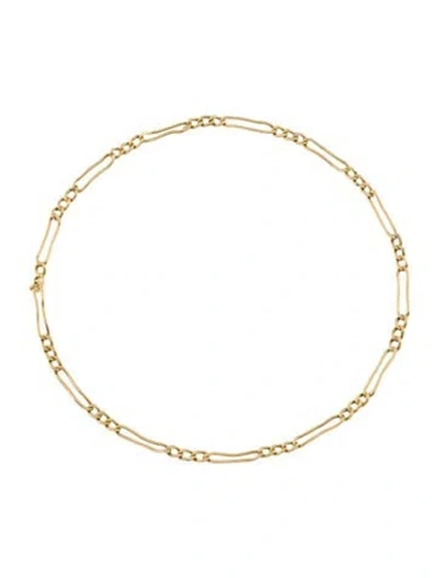 Pre-owned Bracelet 14k Figaro Link Anklet In Multi