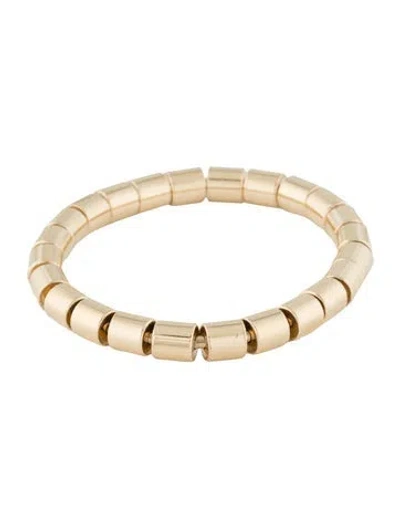 Pre-owned Bracelet 14k Flexible Bangle , 6.25" In Multi