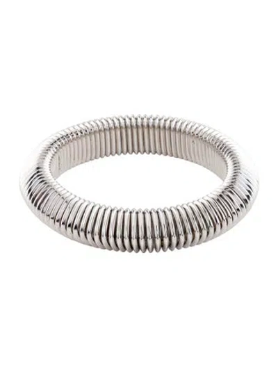 Pre-owned Bracelet 14k Flexible Bangle , 7" In Multi