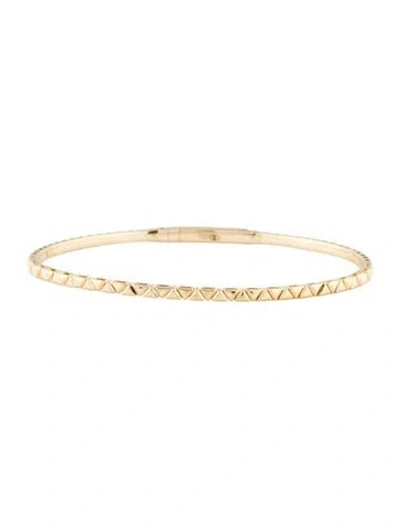 Pre-owned Bracelet 14k Flexible Bangle , 7" In Multi