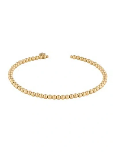 Pre-owned Bracelet 14k Flexible Cuff, 6.75" In Multi