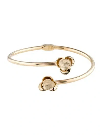 Pre-owned Bracelet 14k Flower Cuff , 6.75" In Multi