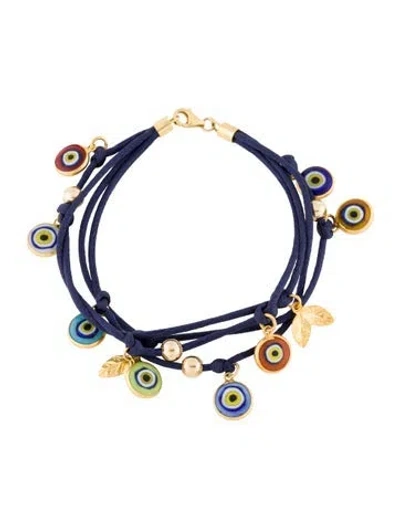 Pre-owned Bracelet 14k Glass Evil Eye Multistrand