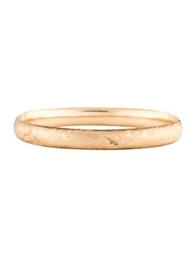 Pre-owned Bracelet 14k Hinged Bangle, 7" In Multi