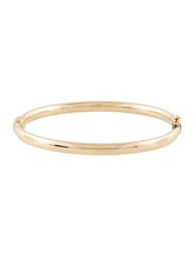 Pre-owned Bracelet 14k Hinged Bangle , 7" In Multi