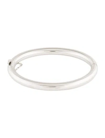 Pre-owned Bracelet 14k Hollow Bangle, 6.75" In Multi
