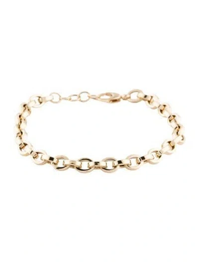 Pre-owned Bracelet 14k Hollow Link , 7.5" In Multi