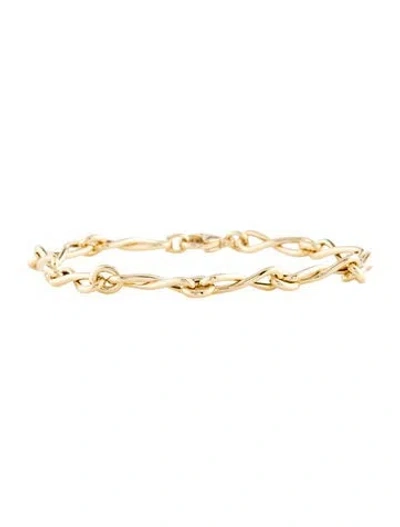 Pre-owned Bracelet 14k Infinity Link , 6.5" In Multi
