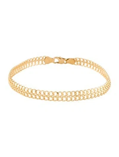 Pre-owned Bracelet 14k Infinity Link , 7.25" In Multi