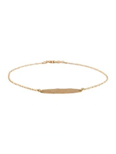 Pre-owned Bracelet 14k 'karen' Name Link , 7" In Multi