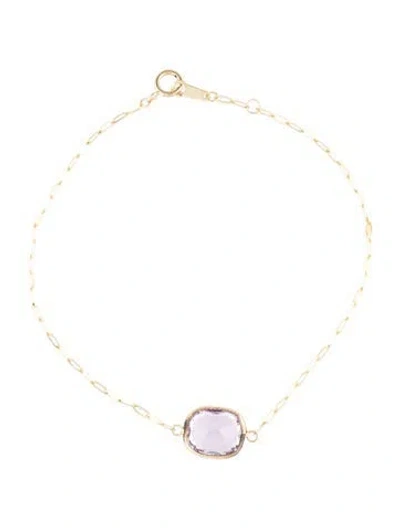 Pre-owned Bracelet 14k Kunzite , 7" In Multi