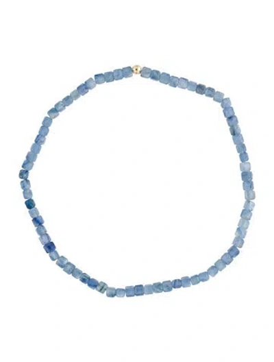 Pre-owned Bracelet 14k Kyanite Bead , 6.25" In Multi
