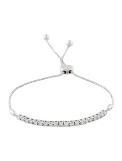 Pre-owned Bracelet 14k Lab-grown Diamond Adjustable Link , 9.75" In Multi