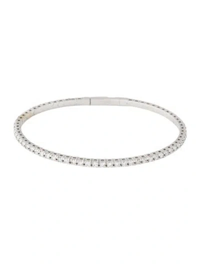 Pre-owned Bracelet 14k Lab-grown Diamond Bangle, 6.75" In Multi