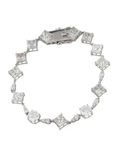 Pre-owned Bracelet 14k Lab-grown Diamond Link , 6.5" In Multi