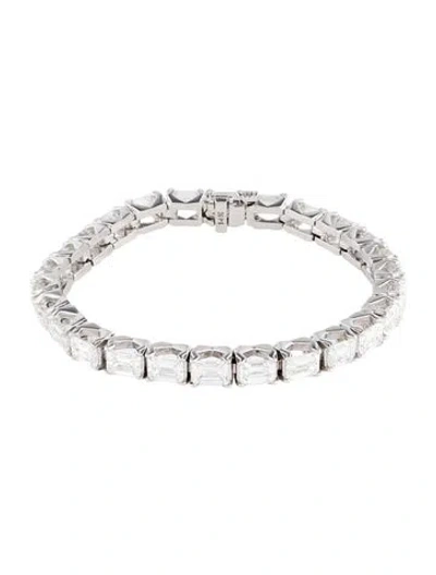 Pre-owned Bracelet 14k Lab-grown Diamond Tennis , 6.25" In Multi