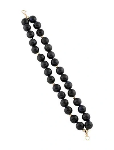Pre-owned Bracelet 14k Labradorite Bead , 7" In Multi